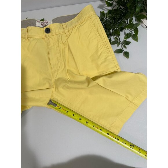 Original Penguin Mens Yellow Flat Front Shorts Sz.30 Cotton Blend - Picture 10 of 13